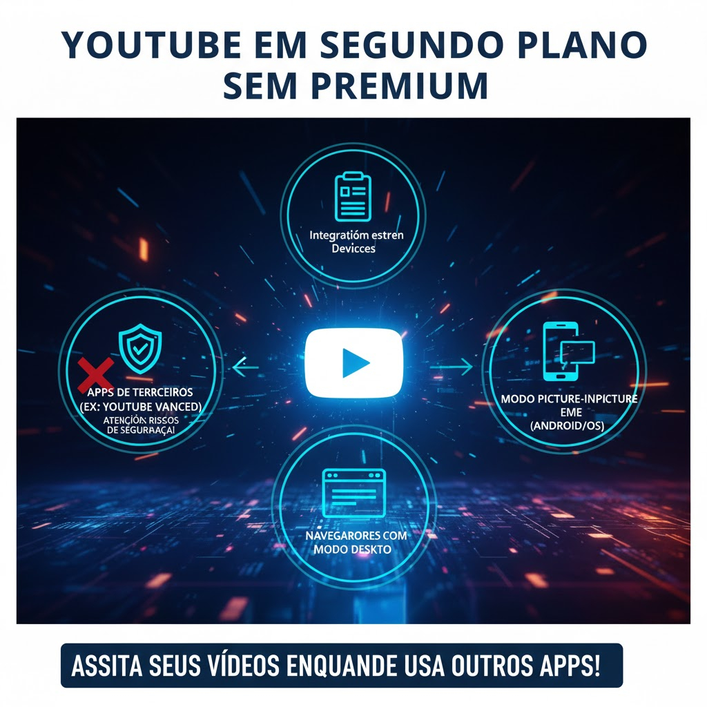 Assista vídeos do YouTube em segundo plano sem precisar pagar por um plano premium