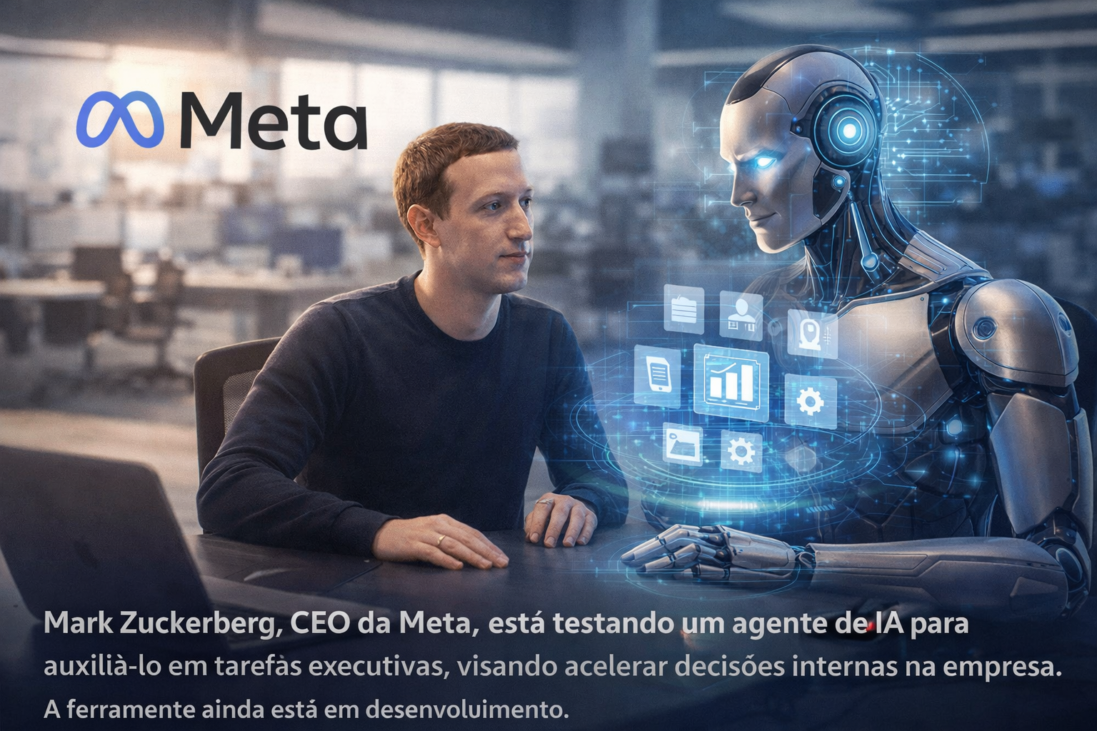 Zuckerberg Aposta em Inteligência Artificial para Aumentar Eficiência na Meta