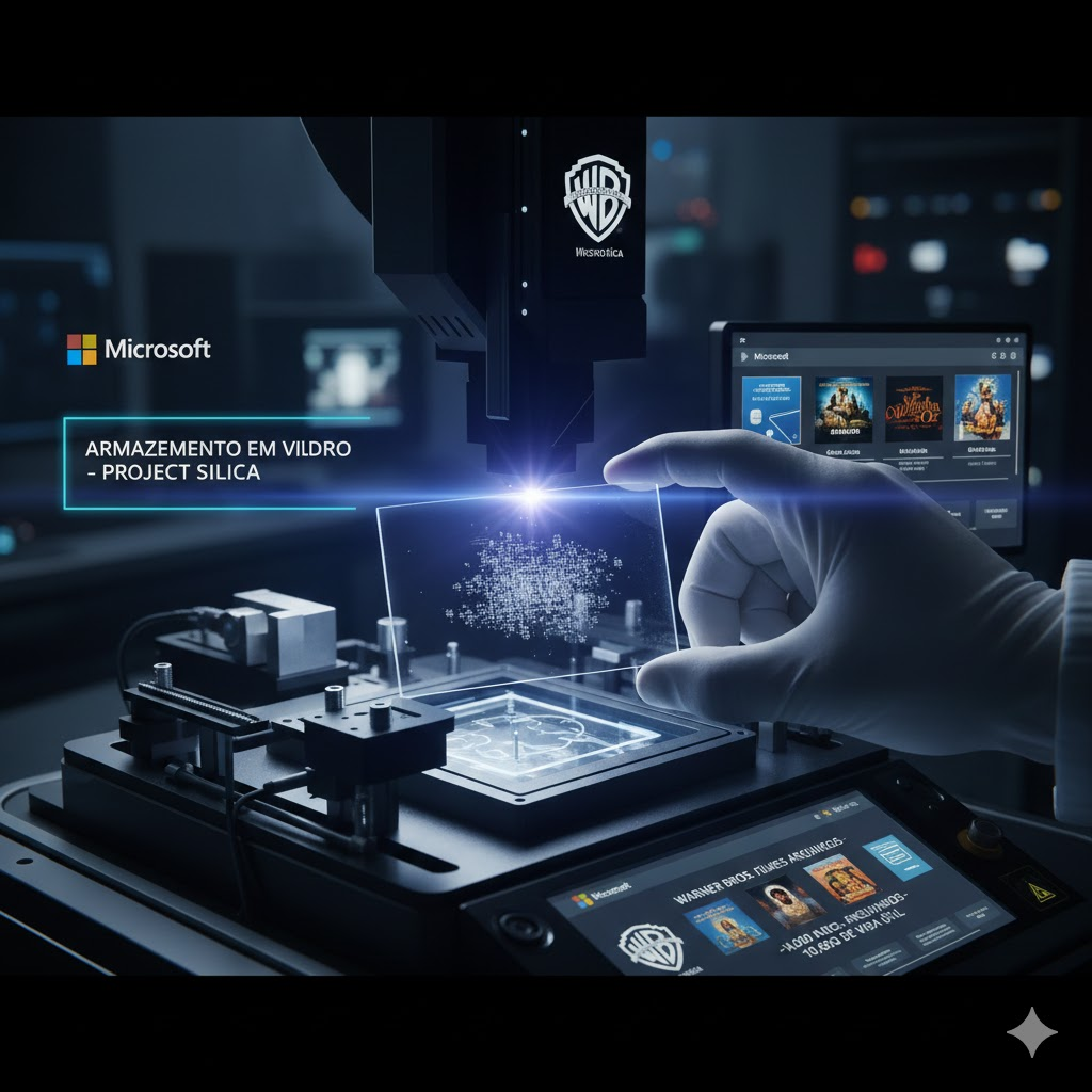 Vidro como futuro do armazenamento de dados Microsoft desenvolve tecnologia para durar 10 mil anos