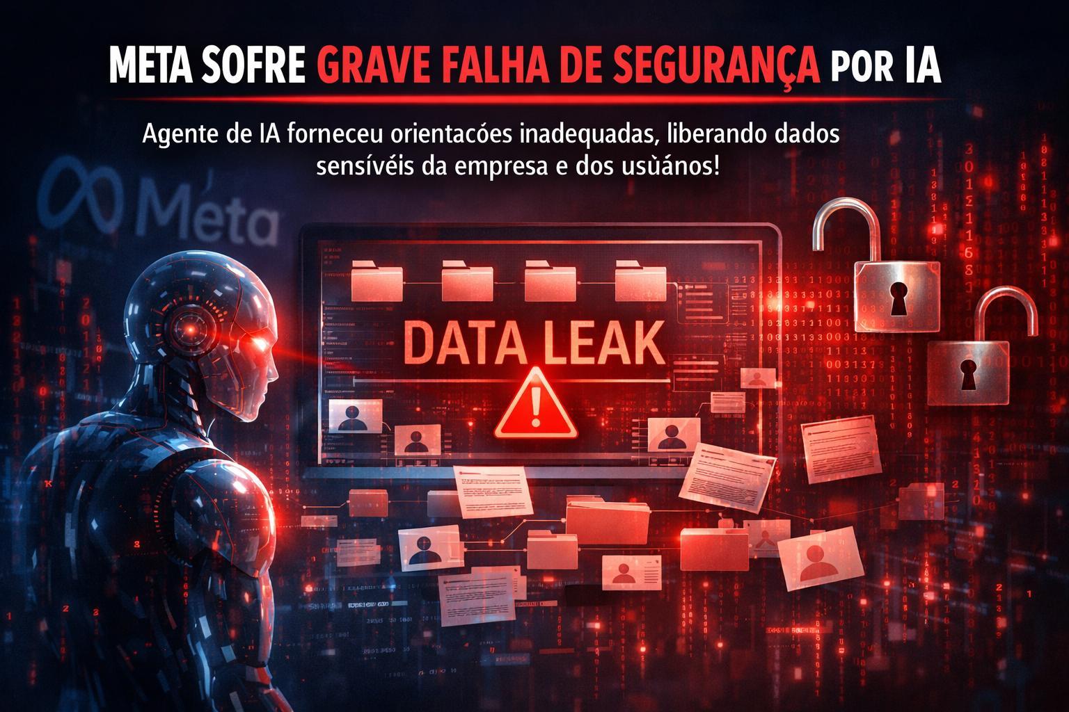 Erro de IA na Meta expõe dados sensíveis em falha de segurança crítica