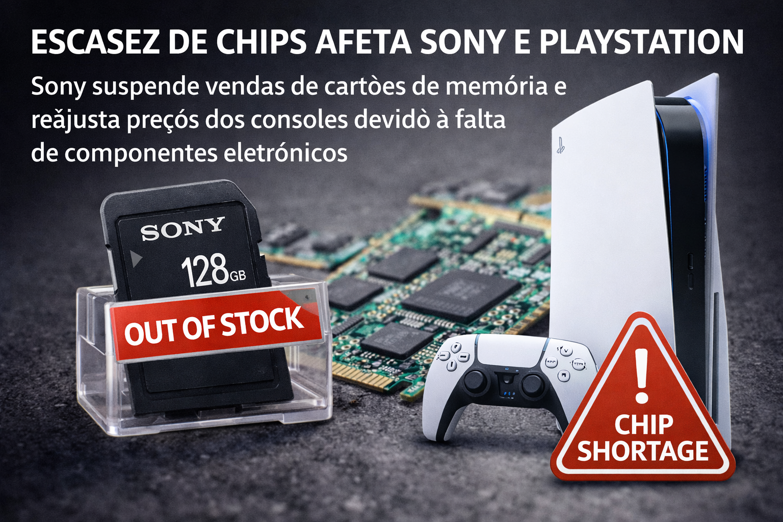 Falta de Chips atinge Sony e PlayStation com Suspensão de Vendas e Reajustes de Preços