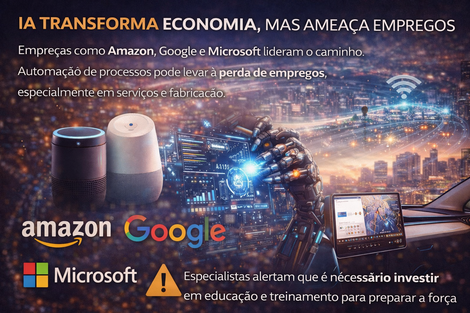 IA no comando economia em transformação perda de empregos na mira