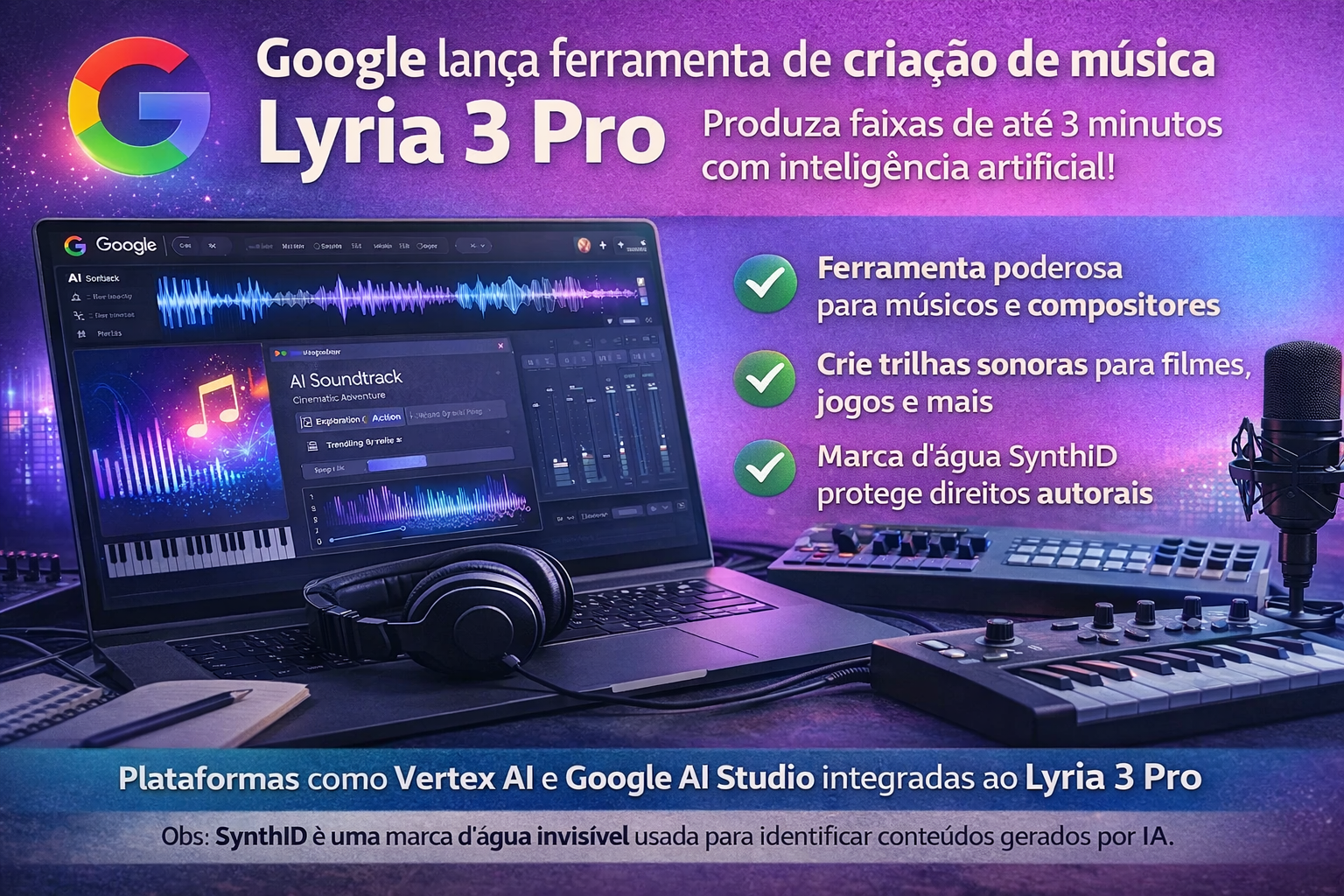 Crie Músicas Profissionais com o Poder da Inteligência Artificial do Google