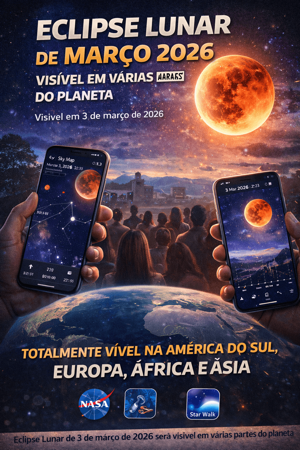 Eclipse Lunar de Março 2026 Onde e Como Assistir ao Espectáculo Celeste