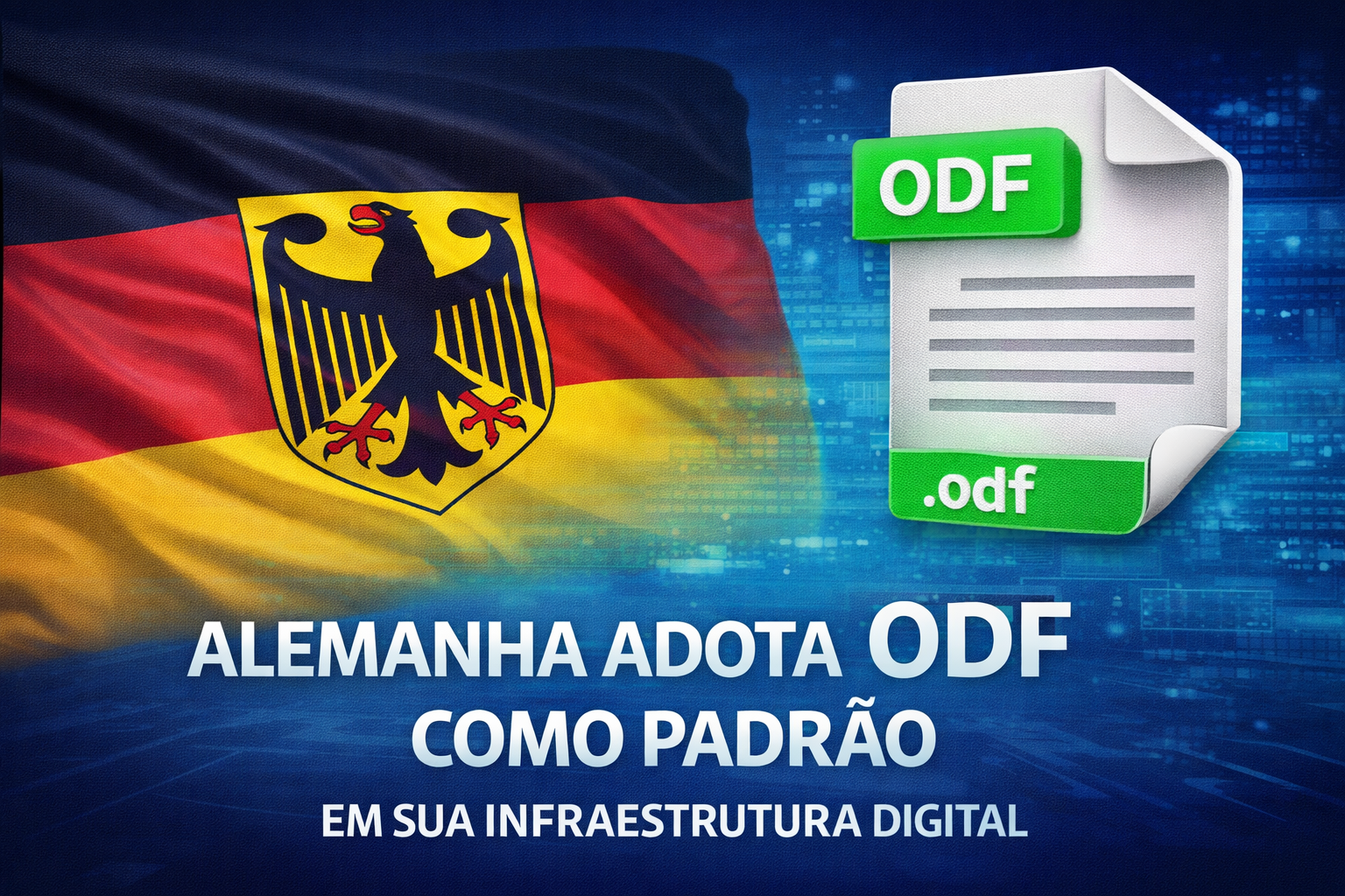 Alemanha Aposta em Padrões Abertos e Adota ODF em Sua Infraestrutura Digital