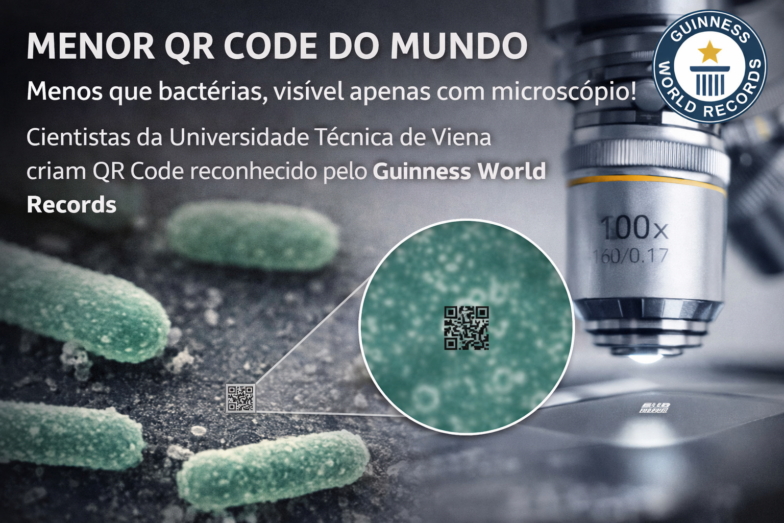 QR Code quase invisível bate recorde de menor tamanho