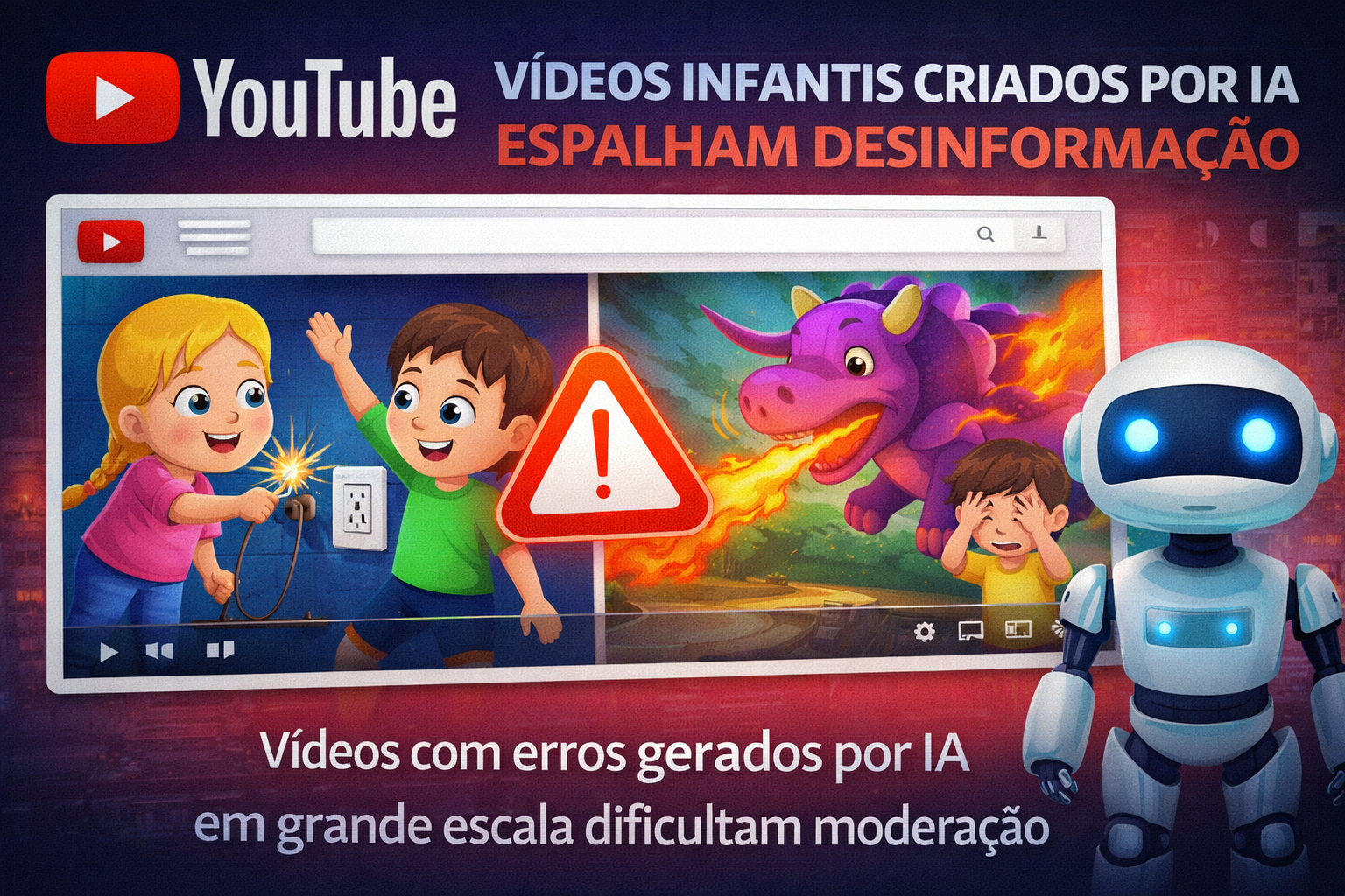 IA no Controle Desinformação em Vídeos Infantis no YouTube