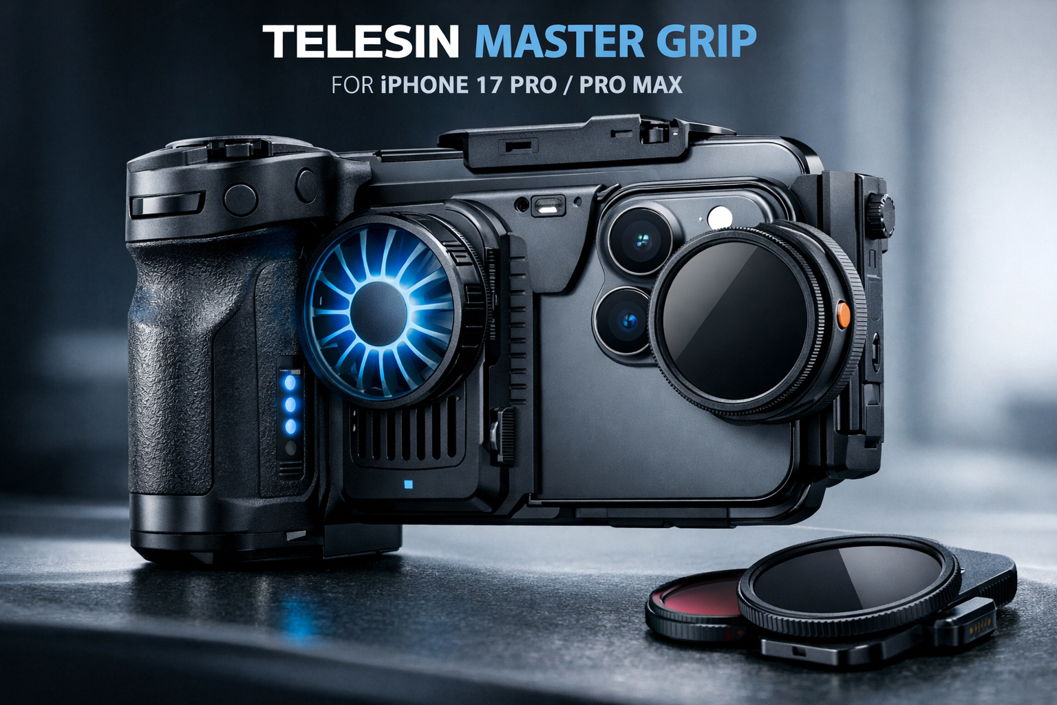 Leve Sua Fotografia ao Próximo Nível com o Kit TELESIN Master Grip para iPhone 17 Pro e Pro Max