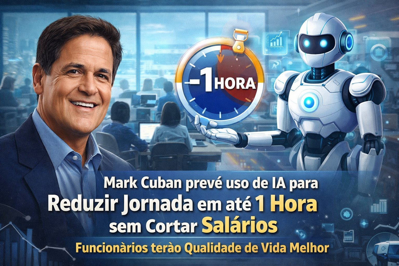 O Futuro do Trabalho: Como a Inteligência Artificial Pode Reduzir a Jornada sem Afectar os Salários