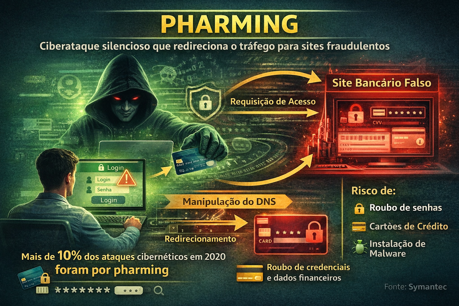 Ataques Cibernéticos Silenciosos Pharming o que você precisa saber para se proteger