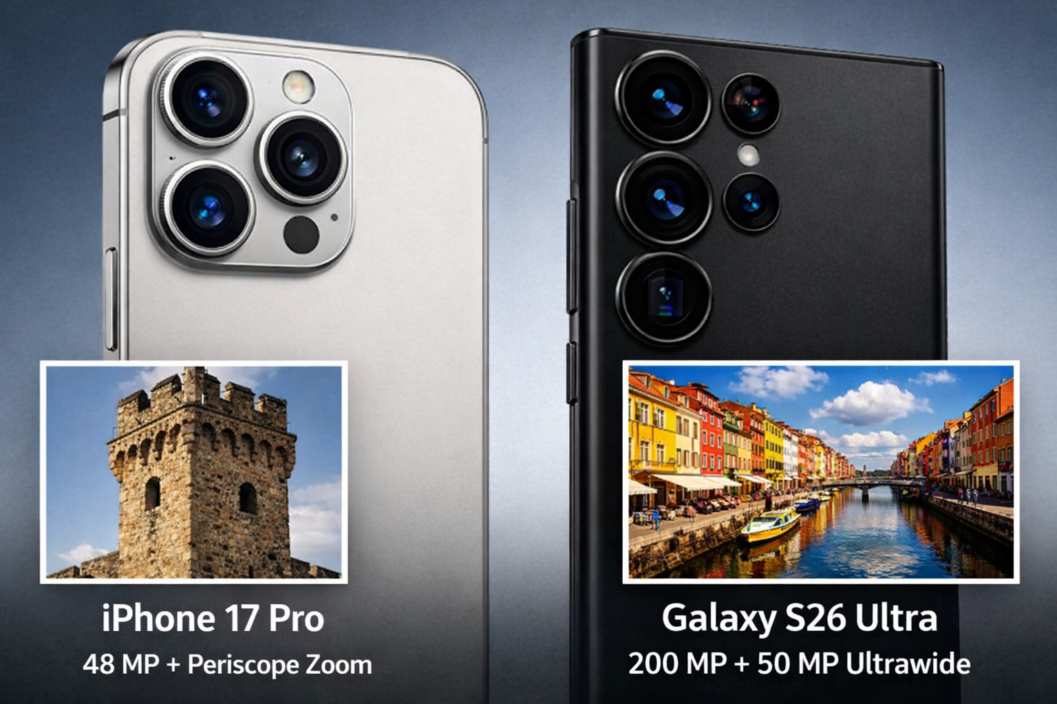 Disputa de Câmeras: iPhone 17 Pro ou Galaxy S26 Ultra é o Melhor para Registros Fotográficos