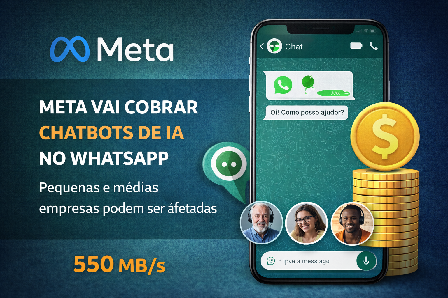 Nova cobrança da Meta pode mudar o jogo para empresas que usam o WhatsApp para atendimento ao cliente