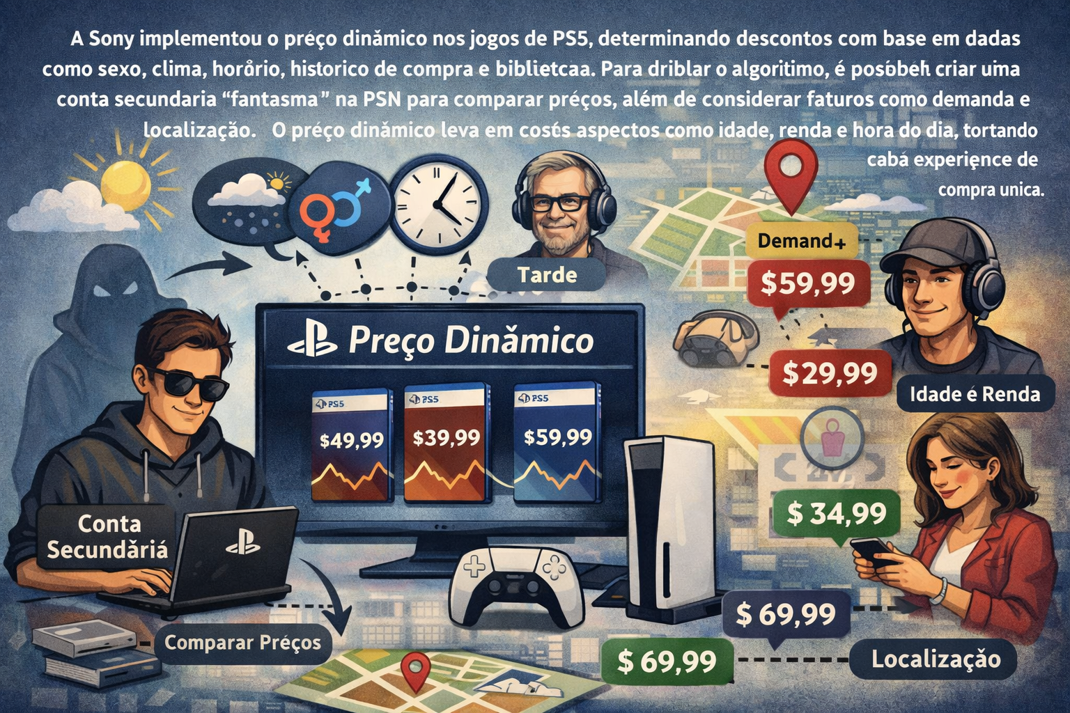 Dribble o Algoritmo do PS5 e Economize nos Seus Jogos Favoritos