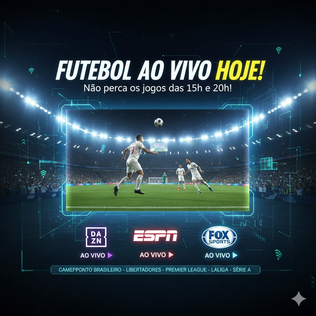 Futebol ao Vivo Hoje Onde Assistir e Horarios dos Jogos