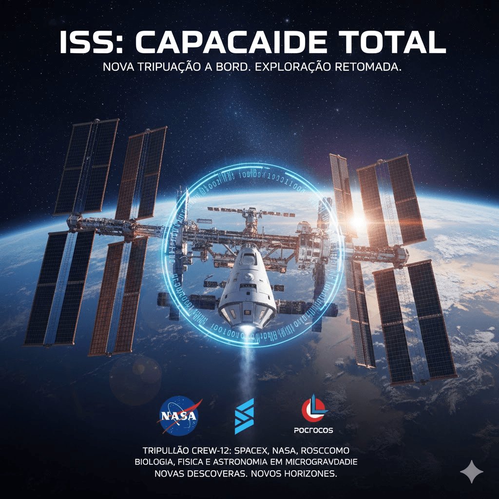 Nova Tripulação Chega à Estação Espacial Internacional e Põe Fim ao Período de Operação Reduzida