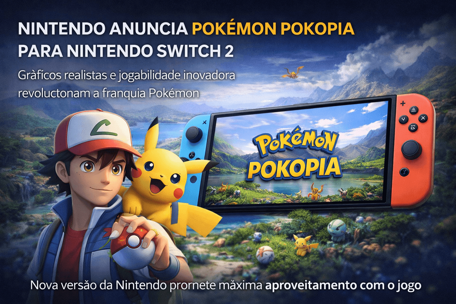 Pokémon Pokopia chega ao Nintendo Switch 2 para revolucionar a franquia