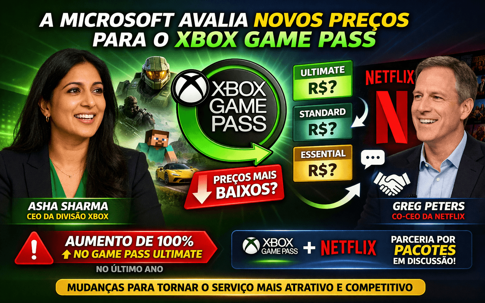 Game Pass mais barato? Xbox avalia novos preços e parceria com a Netflix
