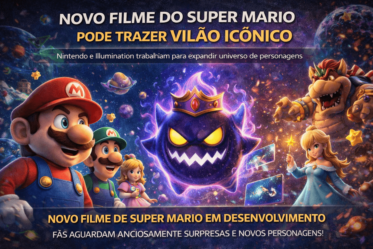 Novo Vilão Icônico de Super Mario Galaxy Pode Estar em Segredo no Próximo Filme